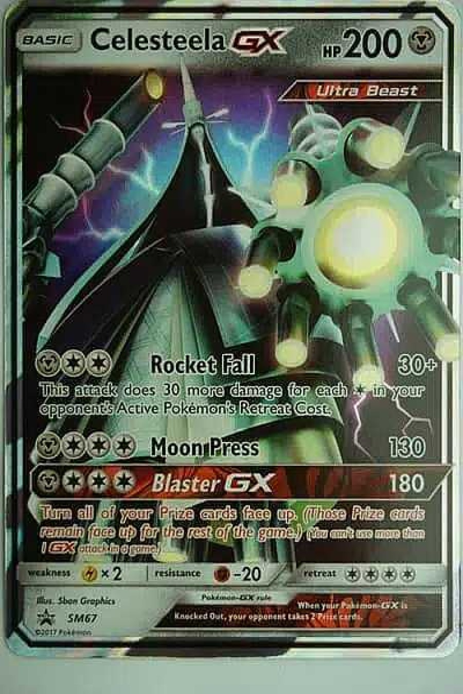 POCKET MONSTER Pokemon Kort | Celesteela Gx Sm67