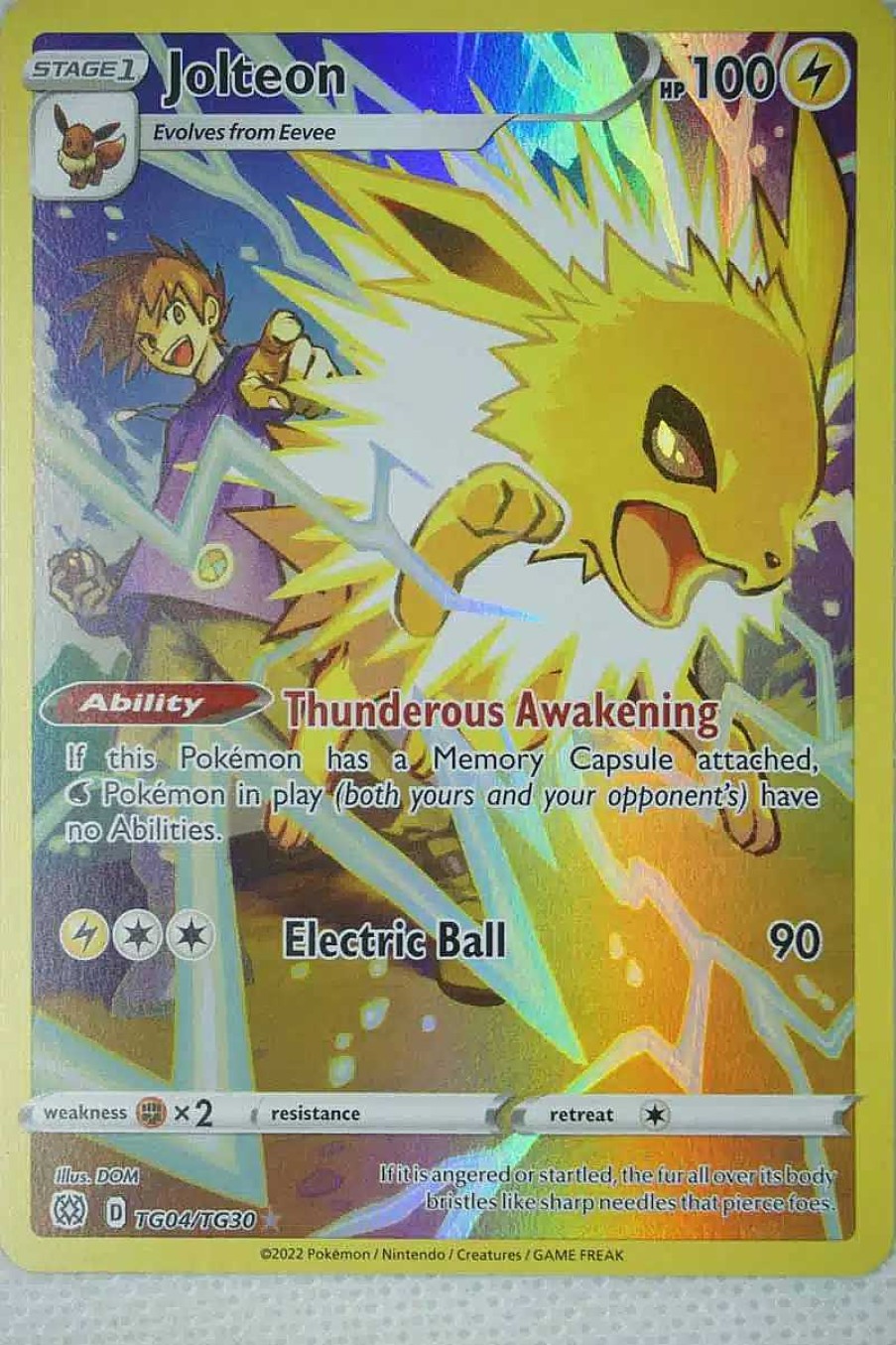 POCKET MONSTER Pokemon Kort | Jolteon Tg04/Tg30 Holo Rare