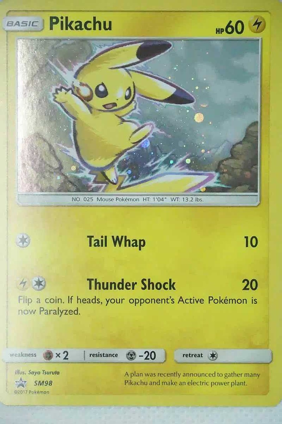 POCKET MONSTER Pokemon Kort | Pikachu Sm98 Holo Promo