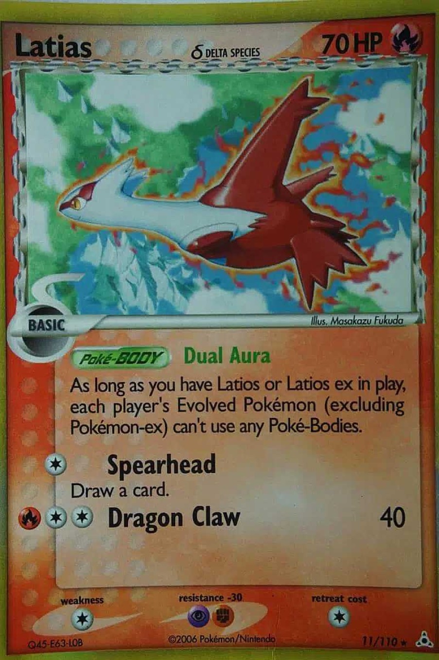 POCKET MONSTER Pokemon Kort | Latias (Delta Species) 11/110 Holo Rare