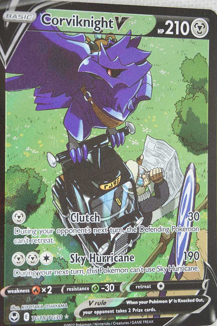 POCKET MONSTER Pokemon Kort | Corviknight V Tg18/Tg30