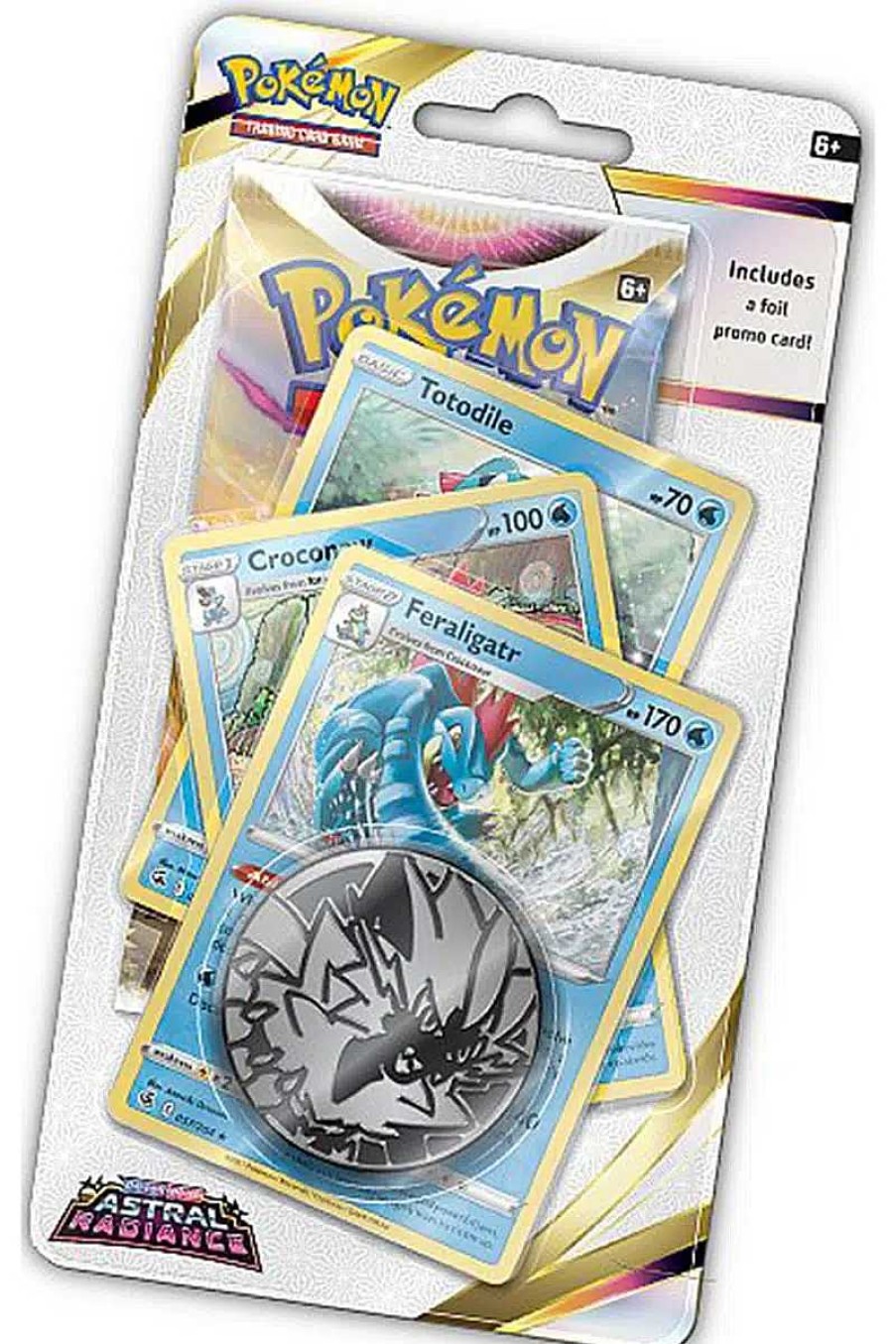 POCKET MONSTER Pokemon Kort | Astral Radiance Premium Blisterpakke Med Feraligatr