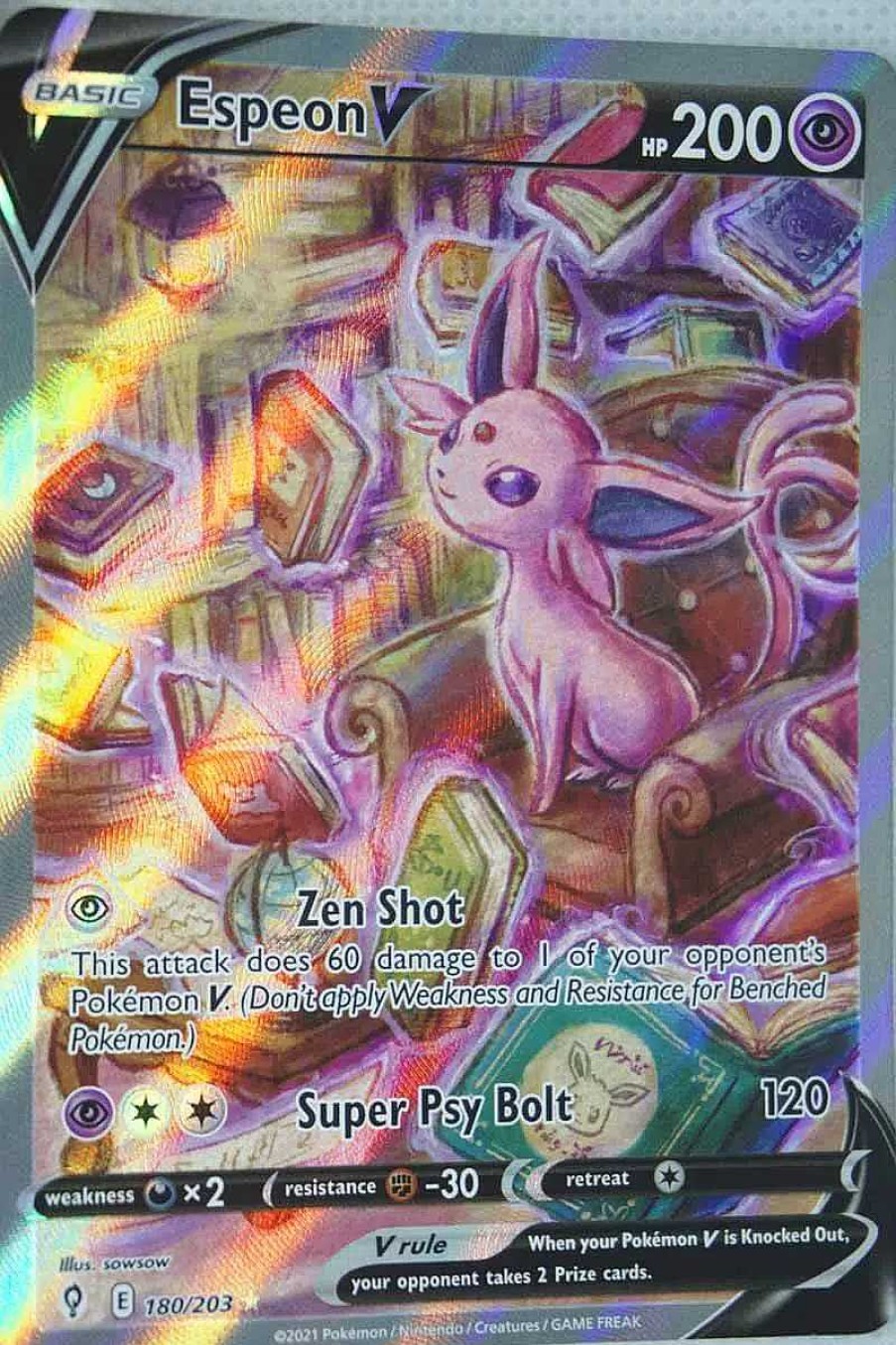 POCKET MONSTER Pokemon Kort | Espeon V 180/203 Alternate Art