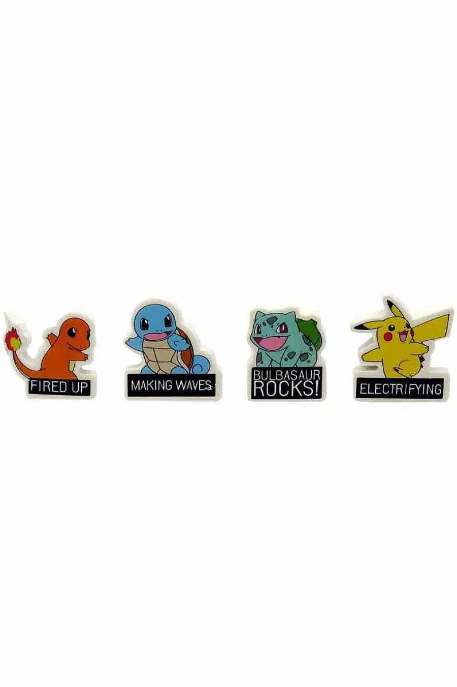 POCKET MONSTER Pokemon Skoleudstyr | 4 Pokemon Starters Viskelaeder