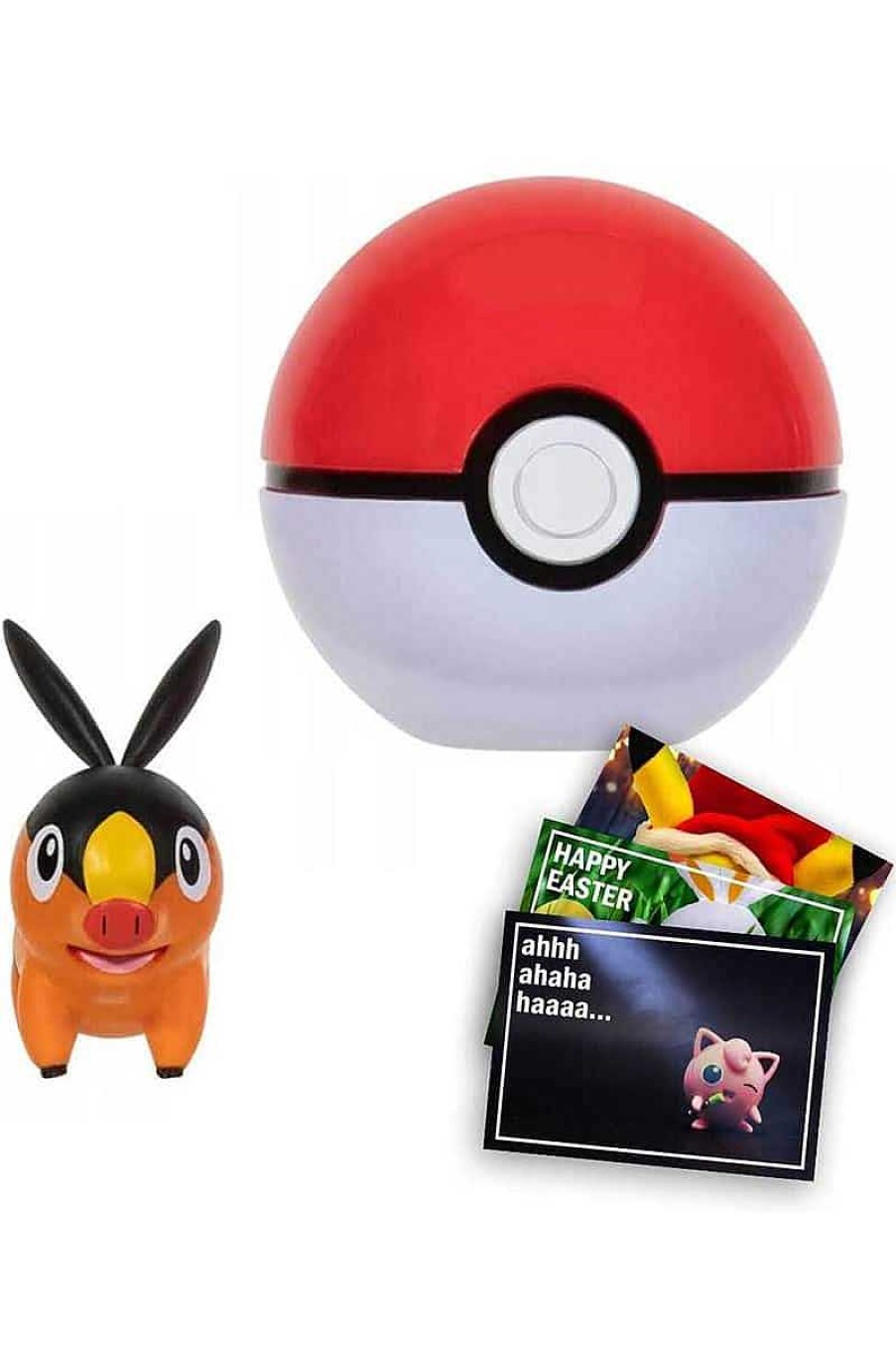 POCKET MONSTER Pokemon Figurer | Tepig Og Poke Ball