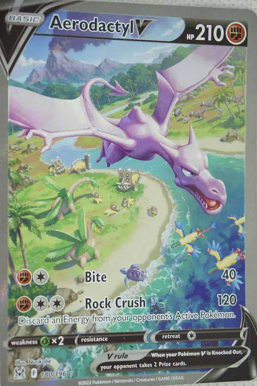 POCKET MONSTER Pokemon Kort | Aerodactyl V 180/196 Alternate Art