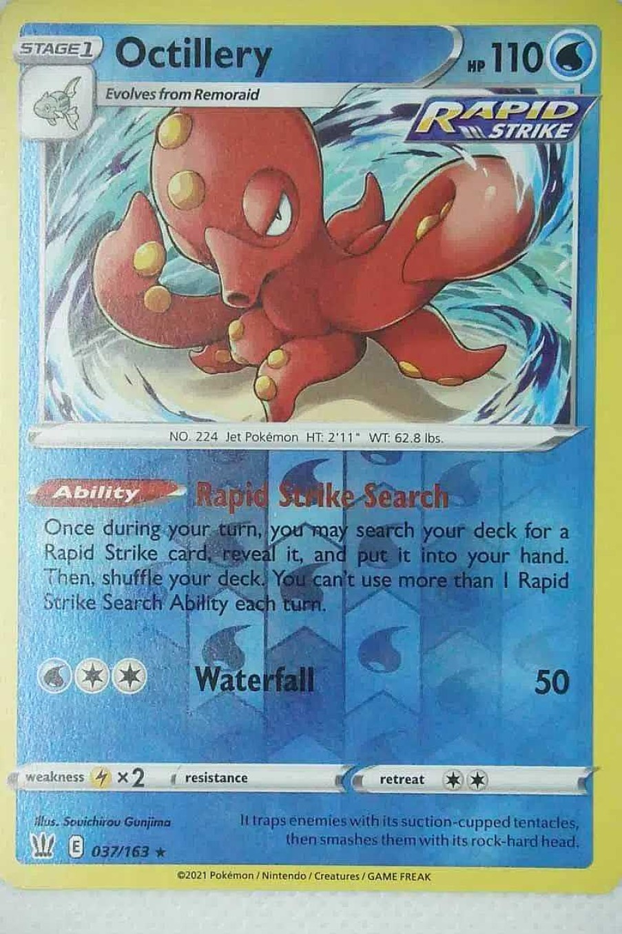 POCKET MONSTER Pokemon Kort | Octillery 37/163 Rare Reverse Holo