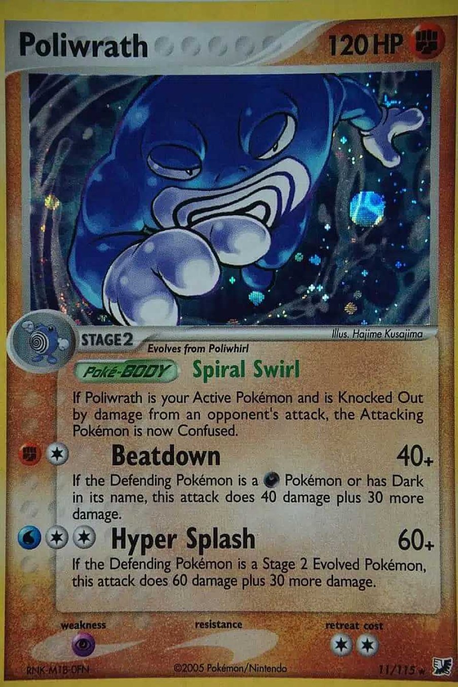 POCKET MONSTER Pokemon Kort | Poliwrath 11/115