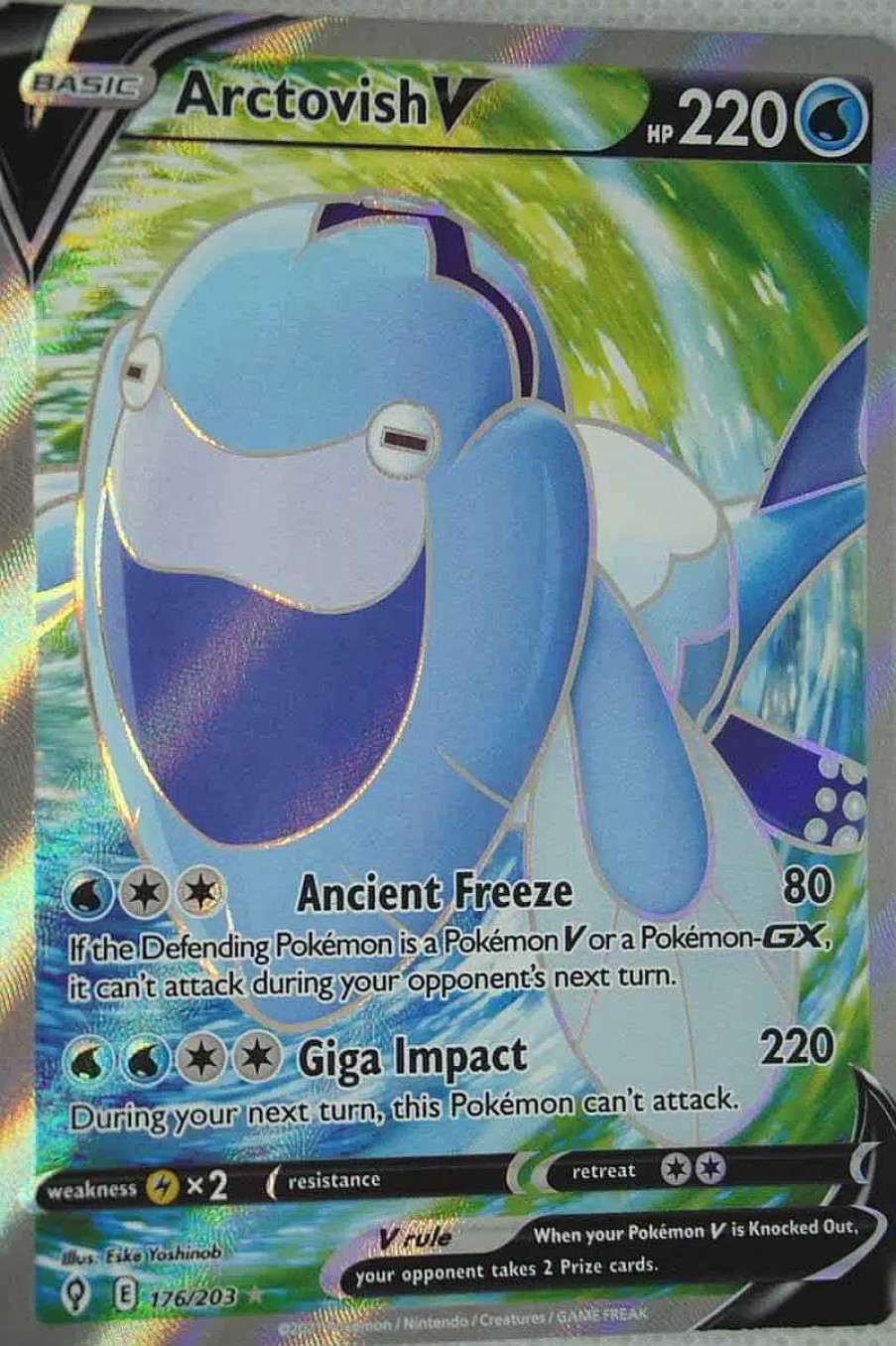 POCKET MONSTER Pokemon Kort | Arctovish V 176/203 Full Art