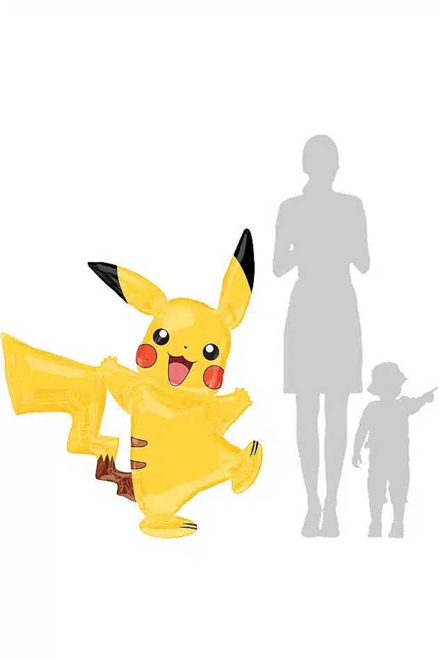 POCKET MONSTER Pokemon Til Bornevaerelset | Kaempe Pikachu Airwalker Ballon 144 Cm