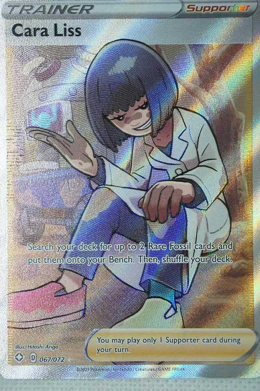 POCKET MONSTER Pokemon Kort | Cara Liss 67/72 Full Art