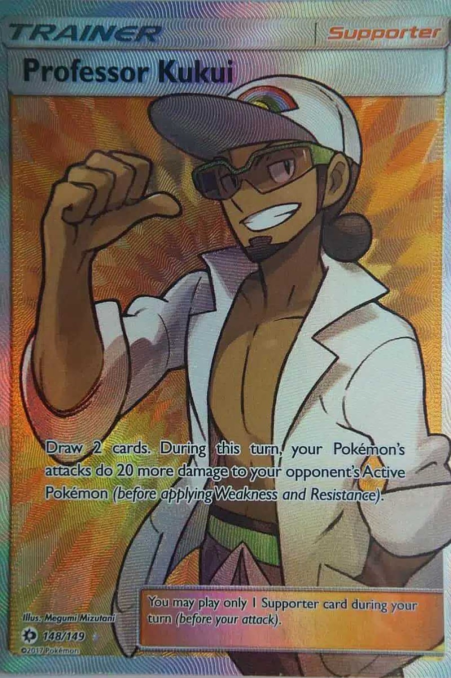 POCKET MONSTER Pokemon Kort | Professor Kukui 148/149 Full Art