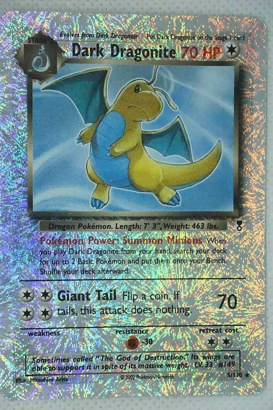 POCKET MONSTER Pokemon Kort | Dark Dragonite 5/110 Special Holo Edition