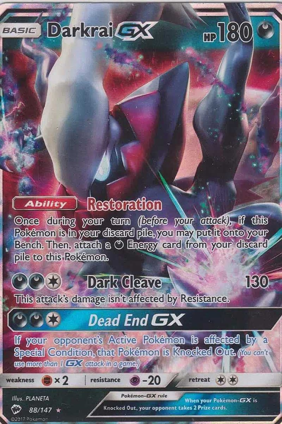 POCKET MONSTER Pokemon Kort | Darkrai Gx 88/147