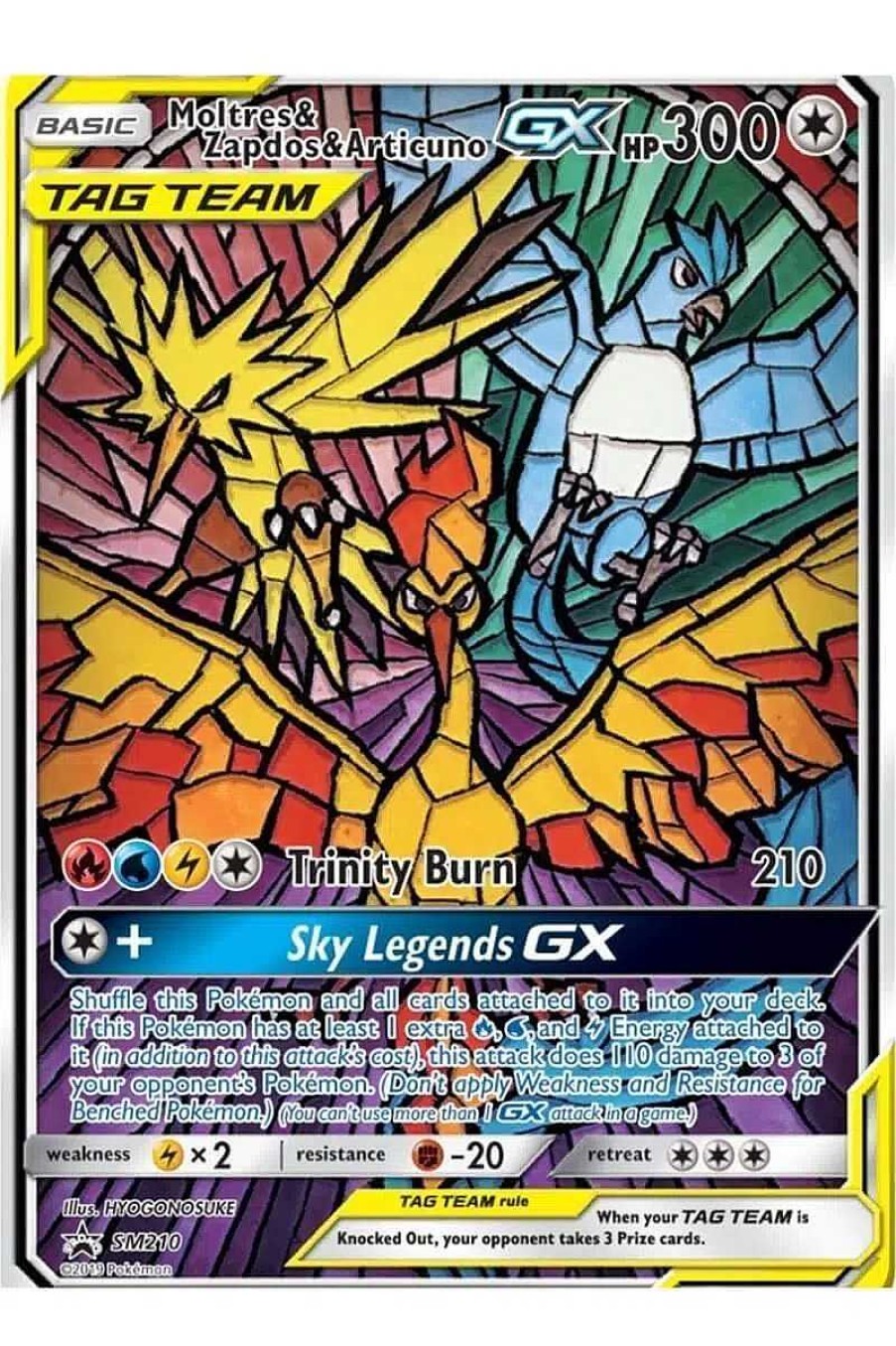 POCKET MONSTER Pokemon Kort | Moltres & Zapdos & Articuno Gx Sm210