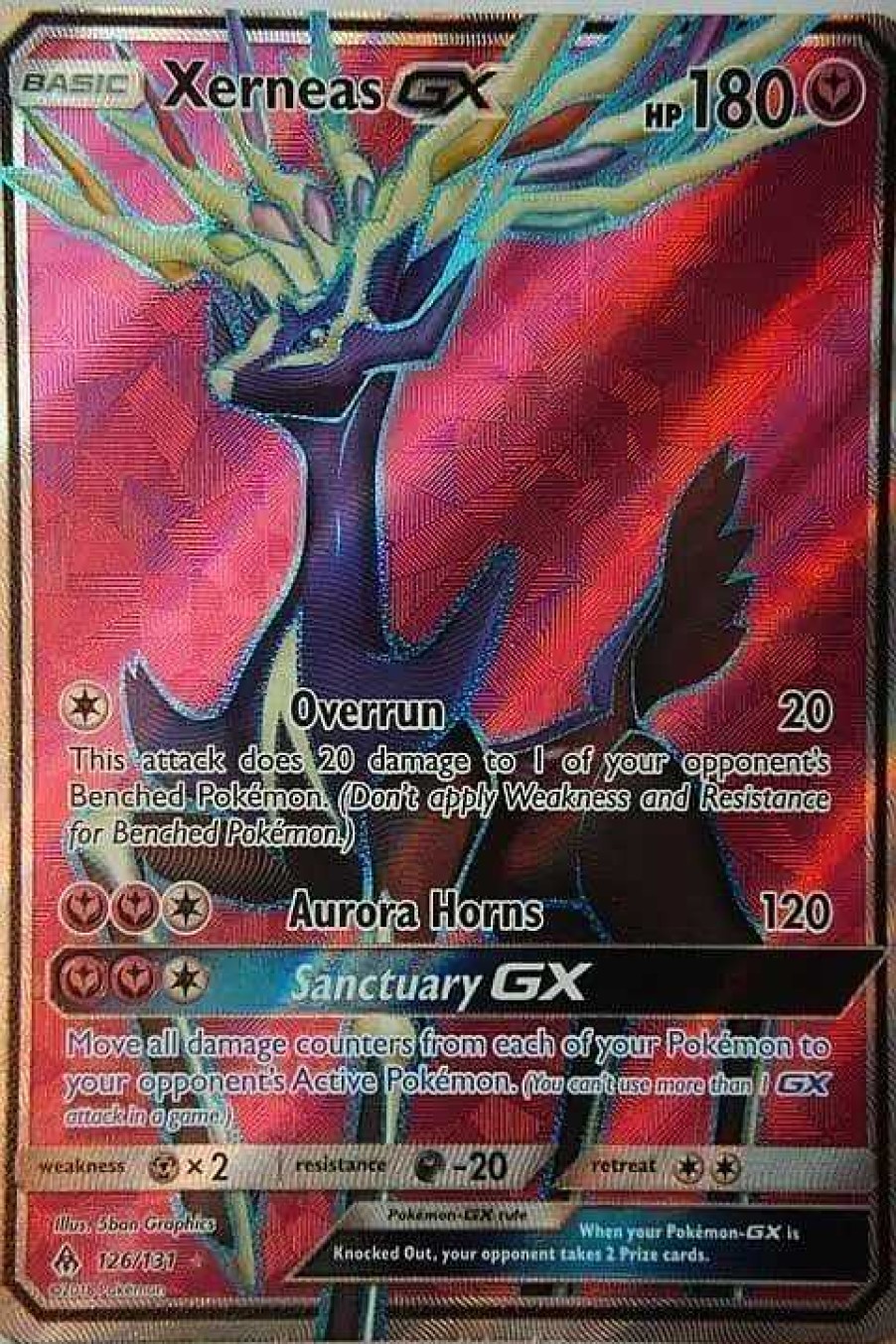 POCKET MONSTER Pokemon Kort | Xerneas Gx 126/131 Full Art