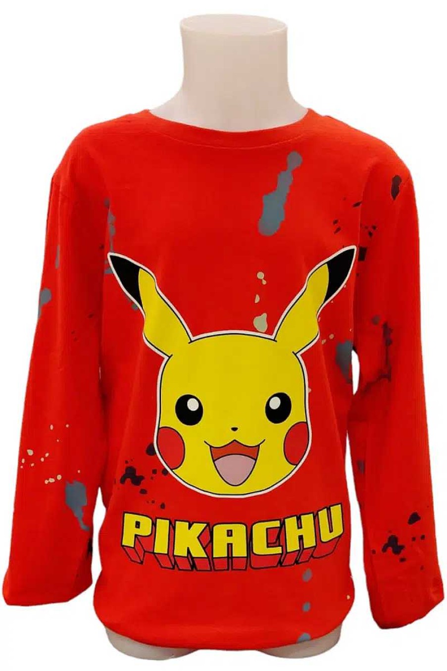 POCKET MONSTER Pokemon Til Bornevaerelset | Rod Bluse Med Pikachu