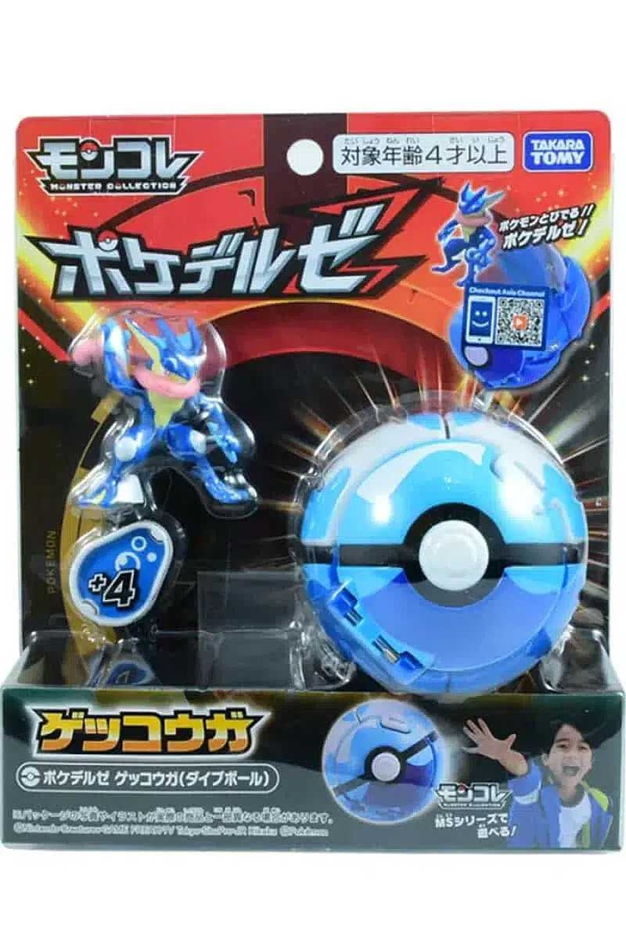 POCKET MONSTER Pokemon Figurer | Japansk Greninja Og Dive Ball