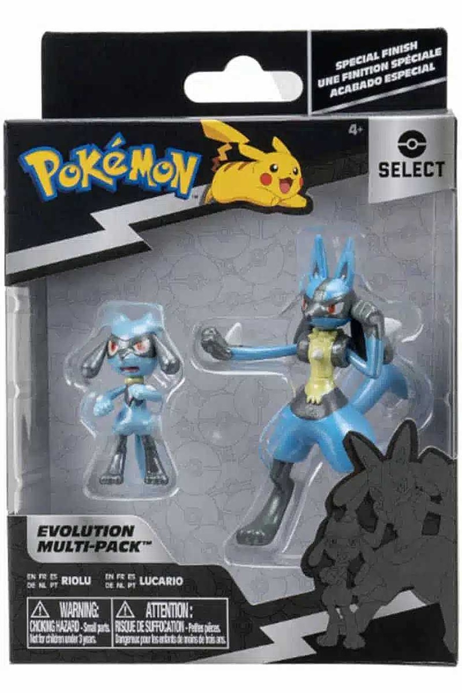 POCKET MONSTER Pokemon Figurer | Udviklingssaet Med Riolu Og Lucario