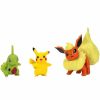 POCKET MONSTER Pokemon Figurer | Flareon Tyranitar & Pikachu Figurer