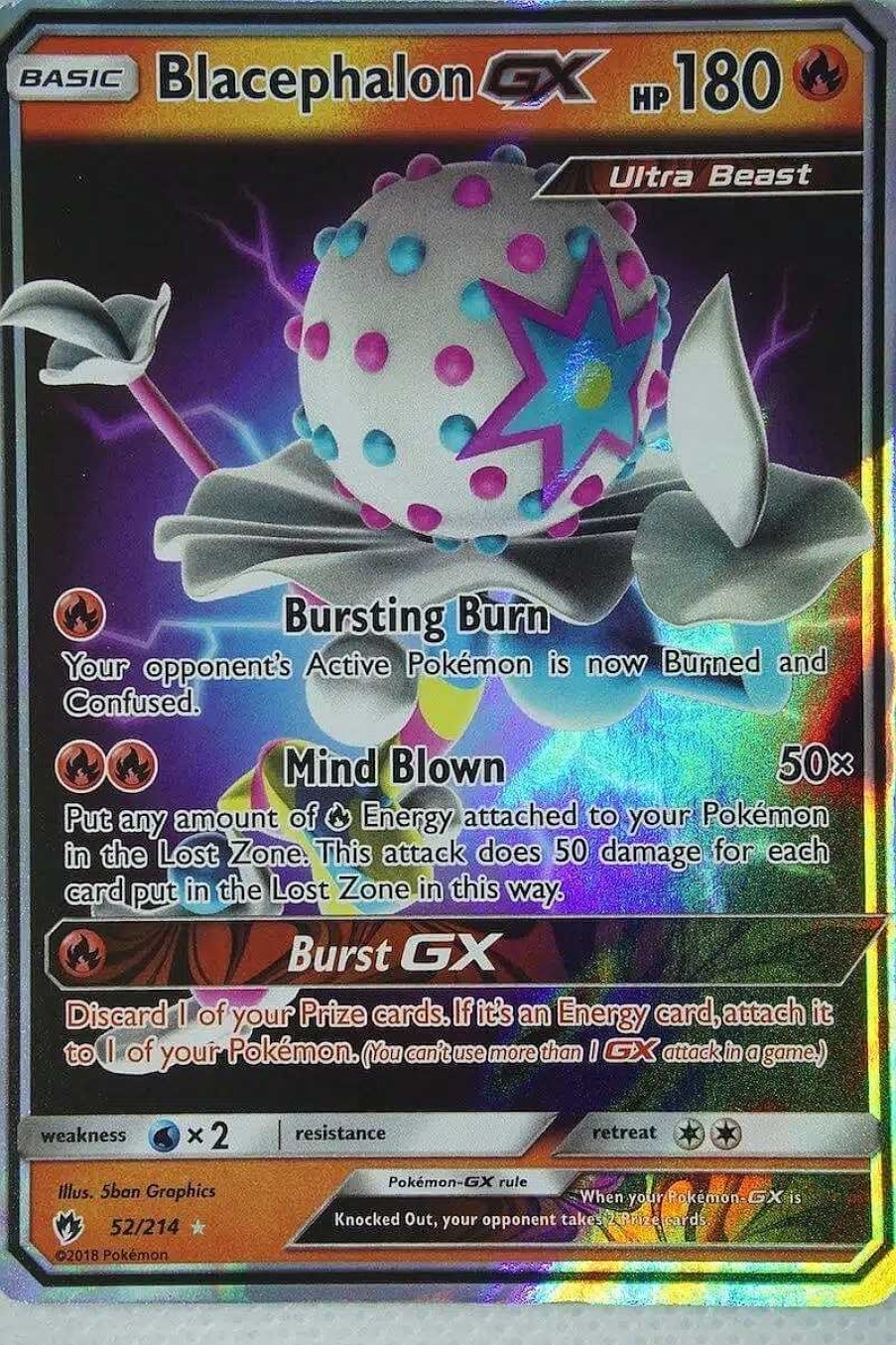 POCKET MONSTER Pokemon Kort | Blacephalon Gx 52/214