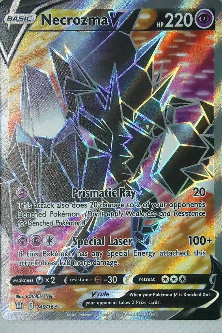 POCKET MONSTER Pokemon Kort | Necrozma V 149/163 Full Art