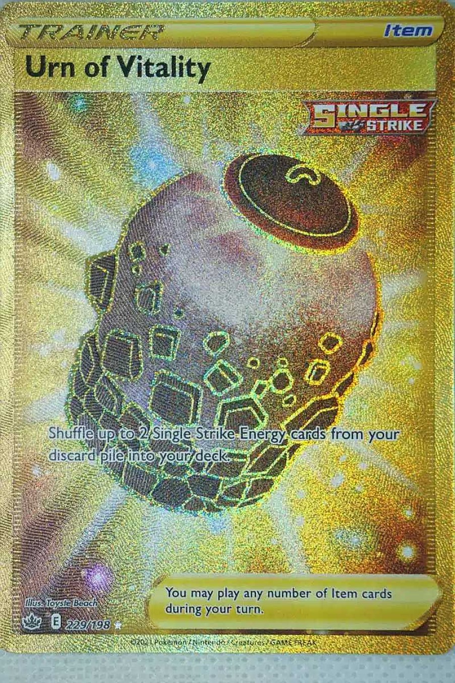 POCKET MONSTER Pokemon Kort | Urn Of Vitality 229/198 Secret Rare