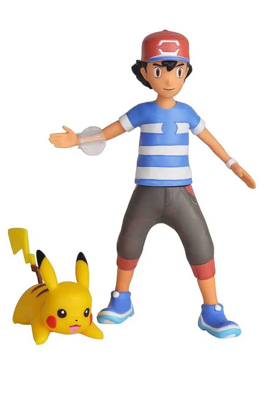 POCKET MONSTER Pokemon Figurer | Ash & Pikachu Battle Feature Figure