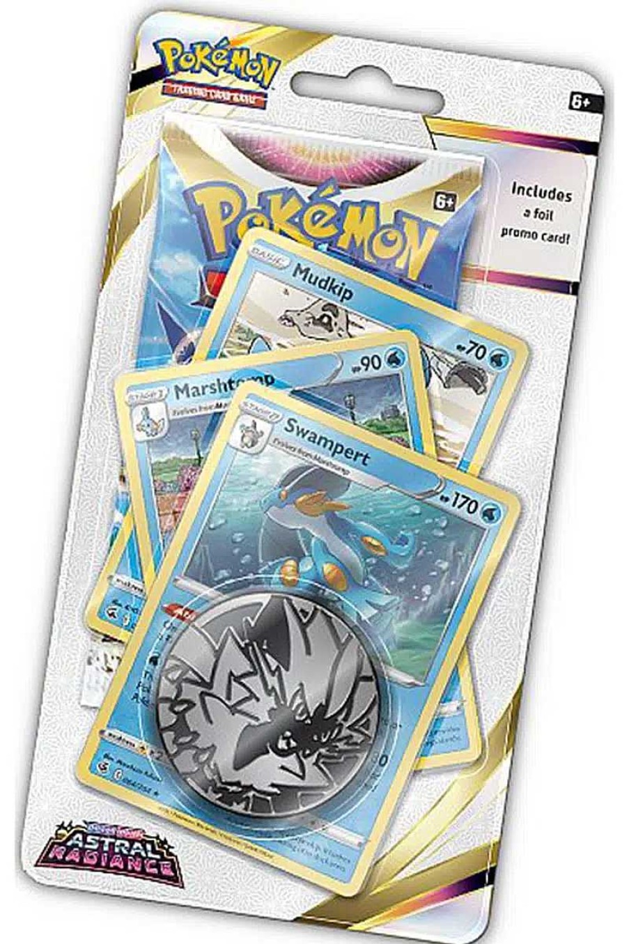 POCKET MONSTER Pokemon Kort | Astral Radiance Premium Blisterpakke Med Swampert