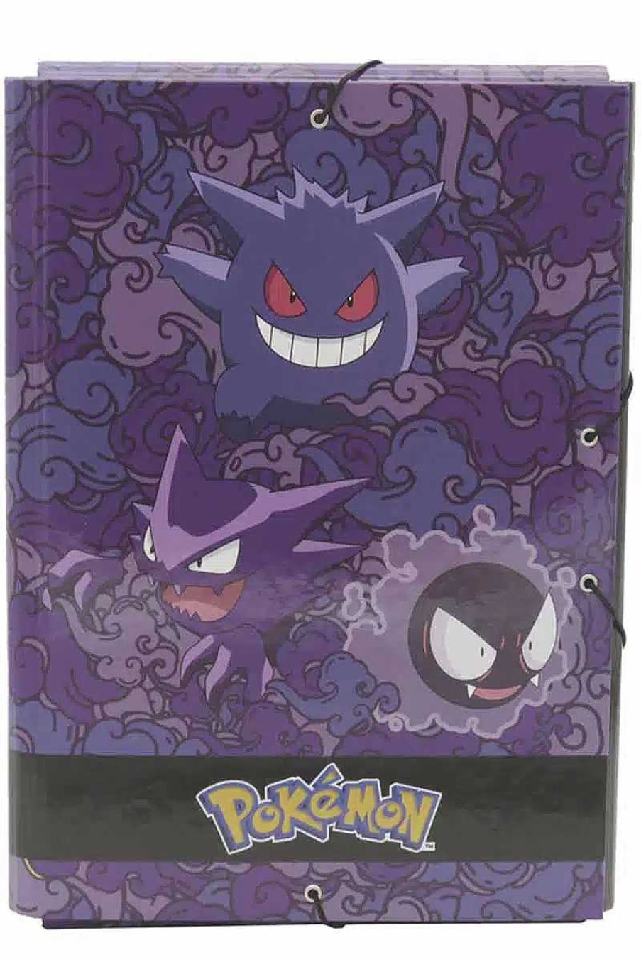 POCKET MONSTER Pokemon Skoleudstyr | Mappe Til Papirer Med Haunted Hollow