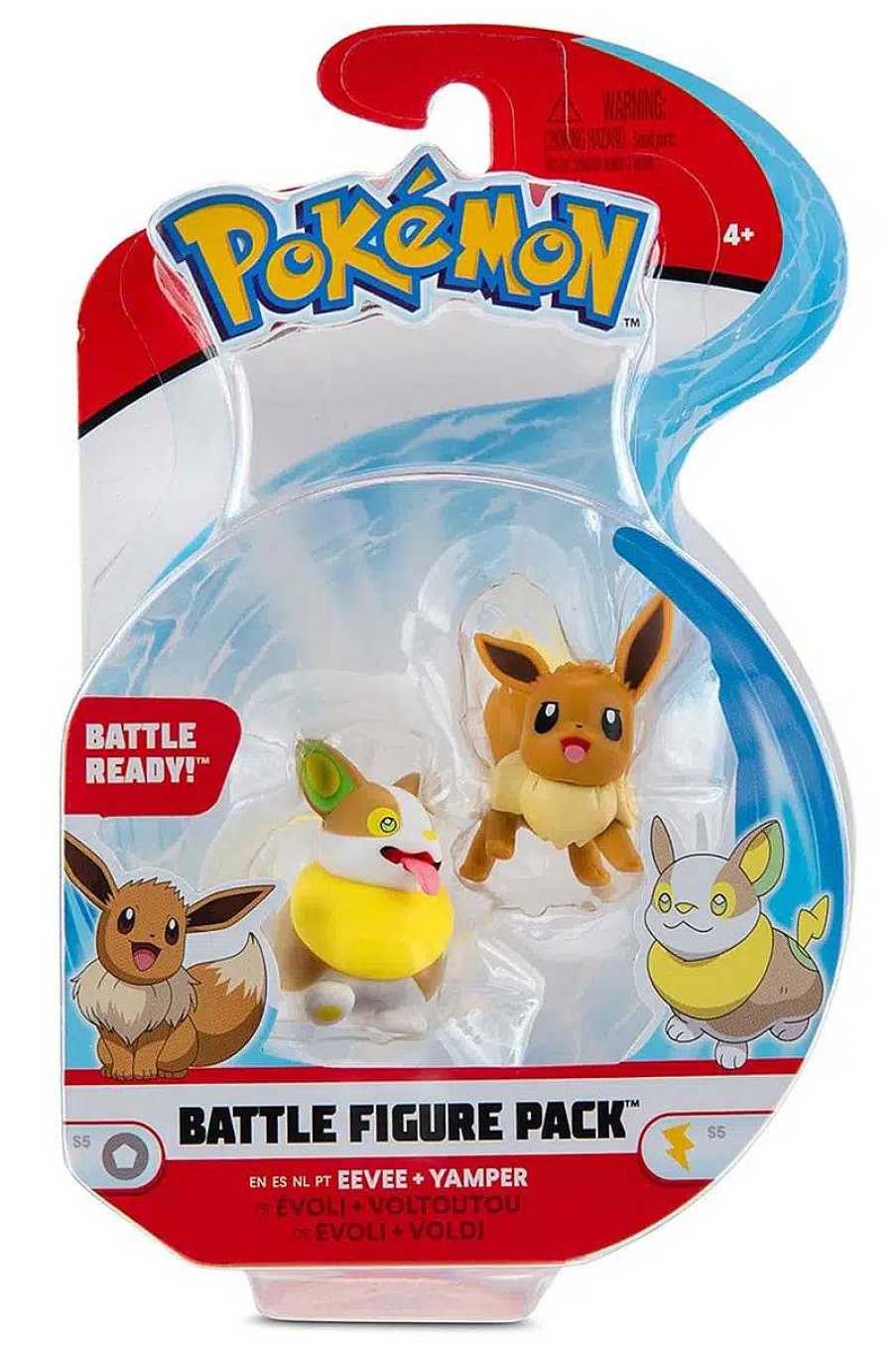 POCKET MONSTER Pokemon Figurer | Eevee & Yamper Figurer