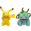 POCKET MONSTER Pokemon Figurer | Pikachu & Bulbasaur Figurer