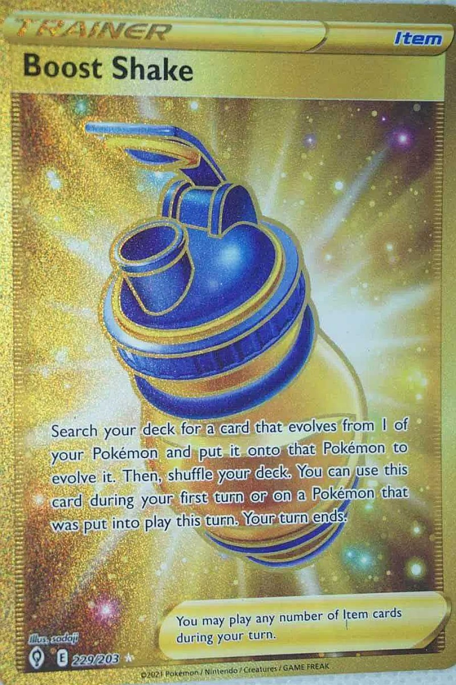 POCKET MONSTER Pokemon Kort | Boost Shake 229/203 Secret Rare