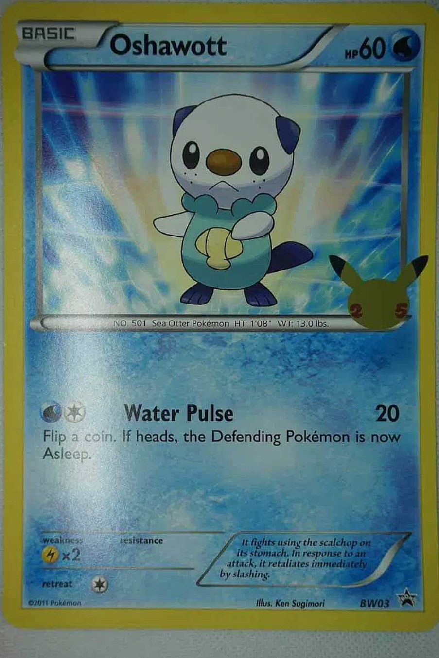 POCKET MONSTER Pokemon Kort | Oshawott Bw03 25 Ars Jubilaeum Stor