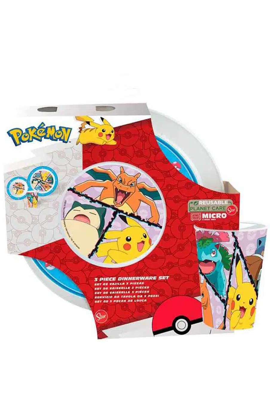 POCKET MONSTER Pokemon Til Bornevaerelset | Pokemon Spisesaet I Plast