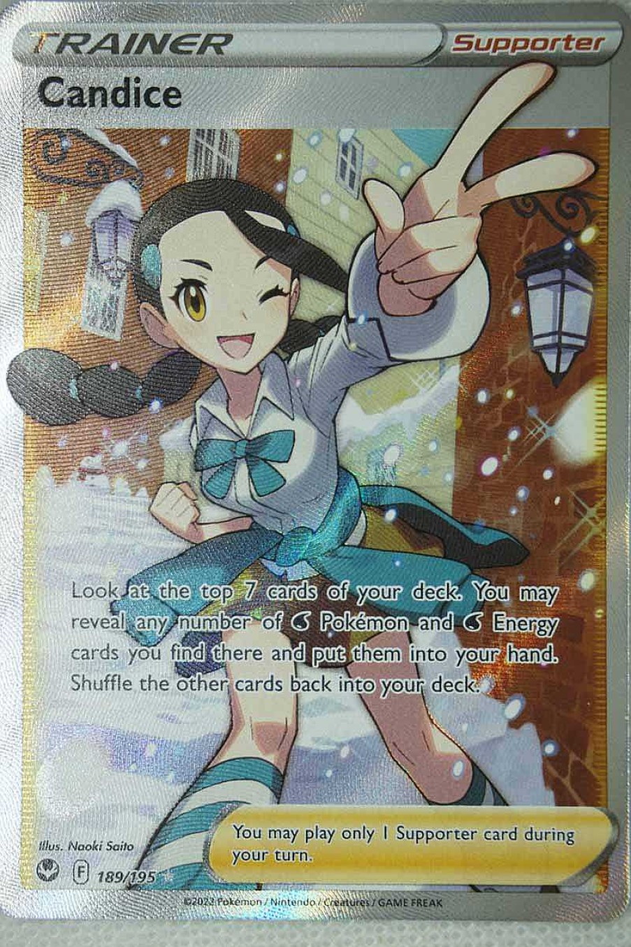 POCKET MONSTER Pokemon Kort | Candice 189/195 Full Art