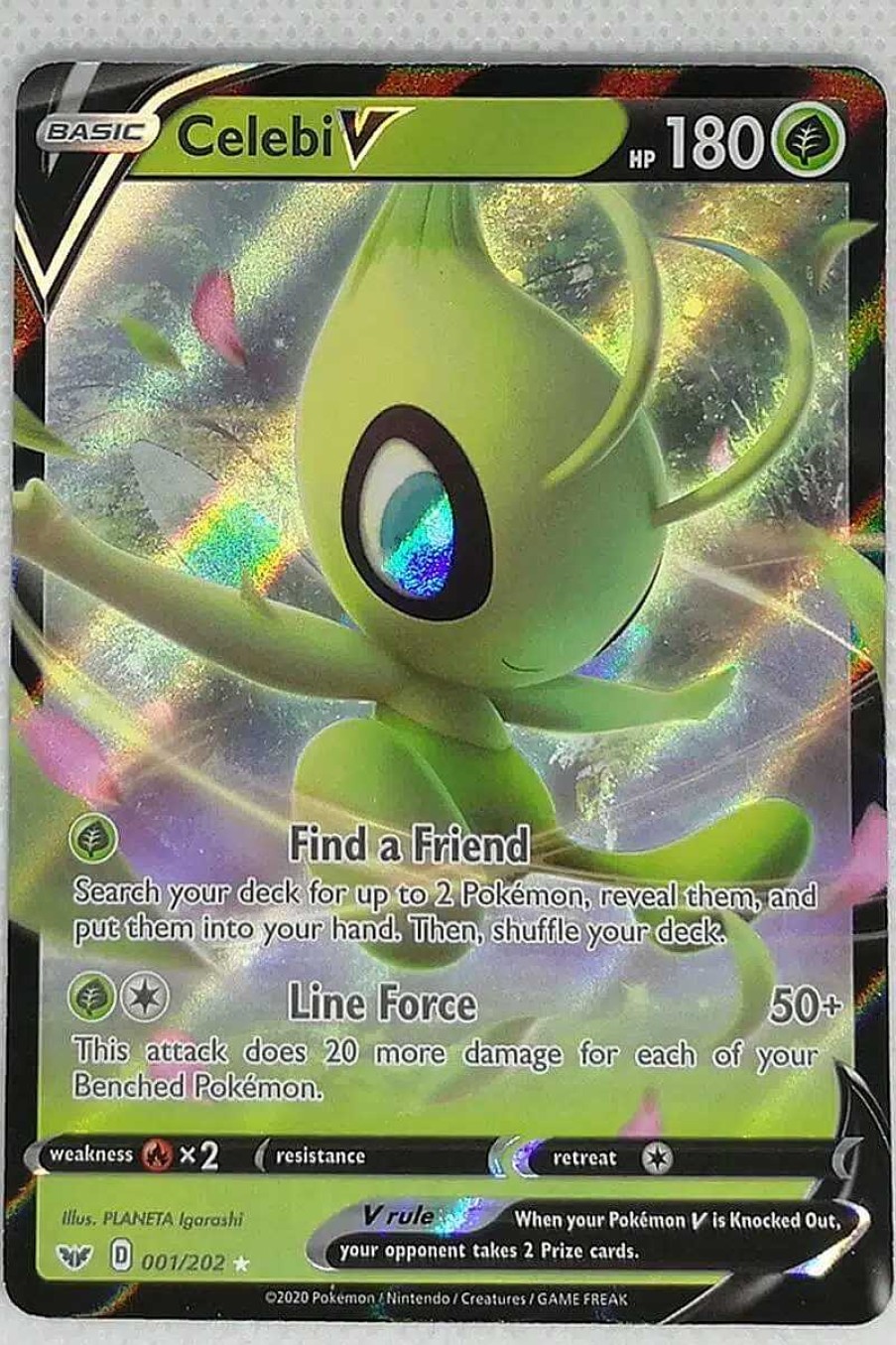 POCKET MONSTER Pokemon Kort | Celebi V 001/202