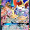 POCKET MONSTER Pokemon Kort | Charizard & Braixen Gx Sm230 Stor