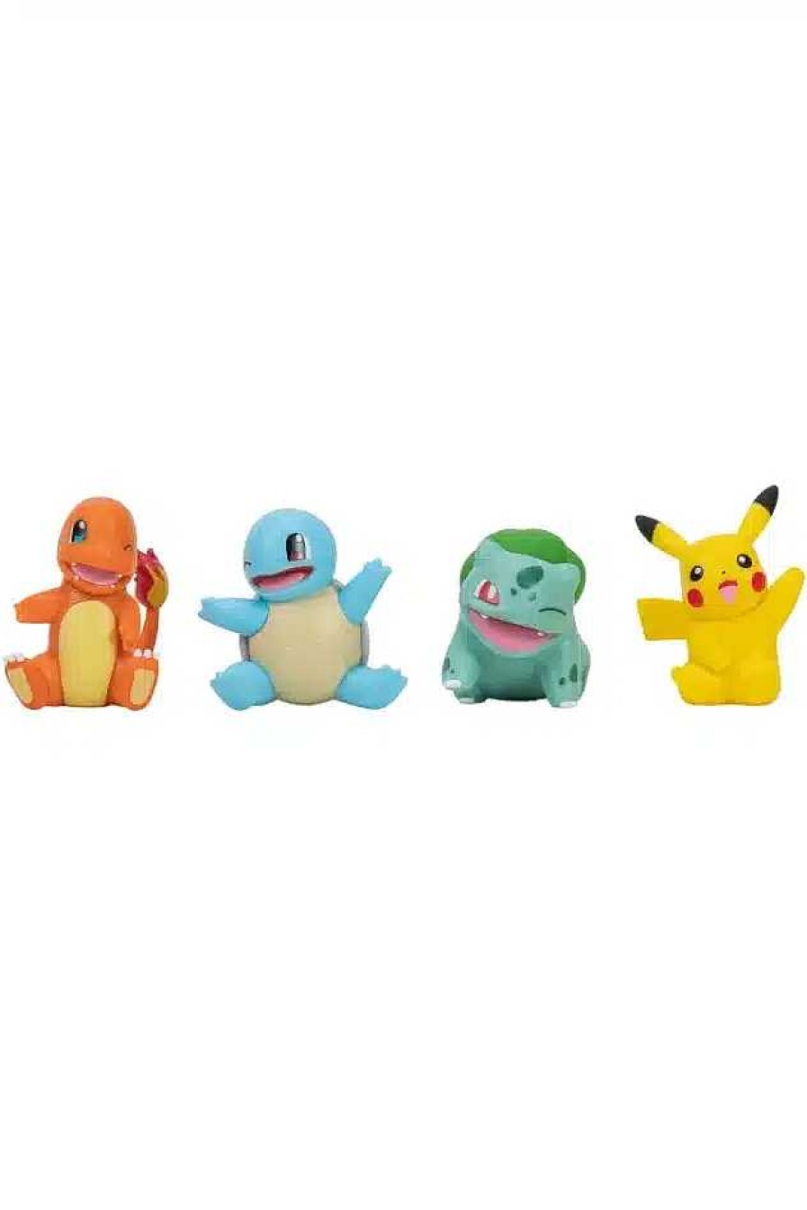 POCKET MONSTER Pokemon Figurer | Charmander, Squirtle, Bulbasaur Og Pikachu Figurer