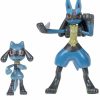 POCKET MONSTER Pokemon Figurer | Udviklingssaet Med Riolu Og Lucario