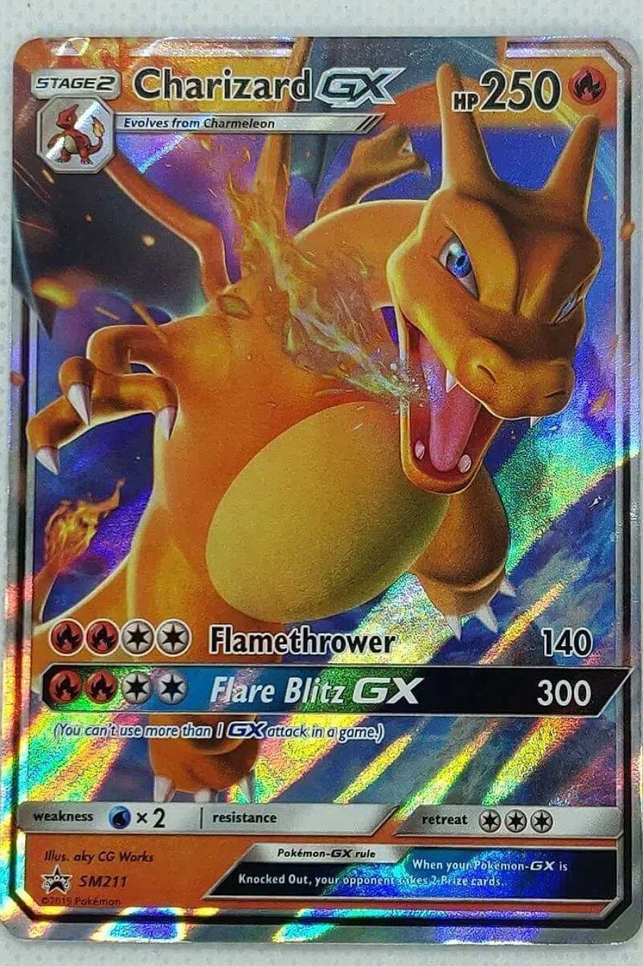 POCKET MONSTER Pokemon Kort | Charizard Gx Sm211