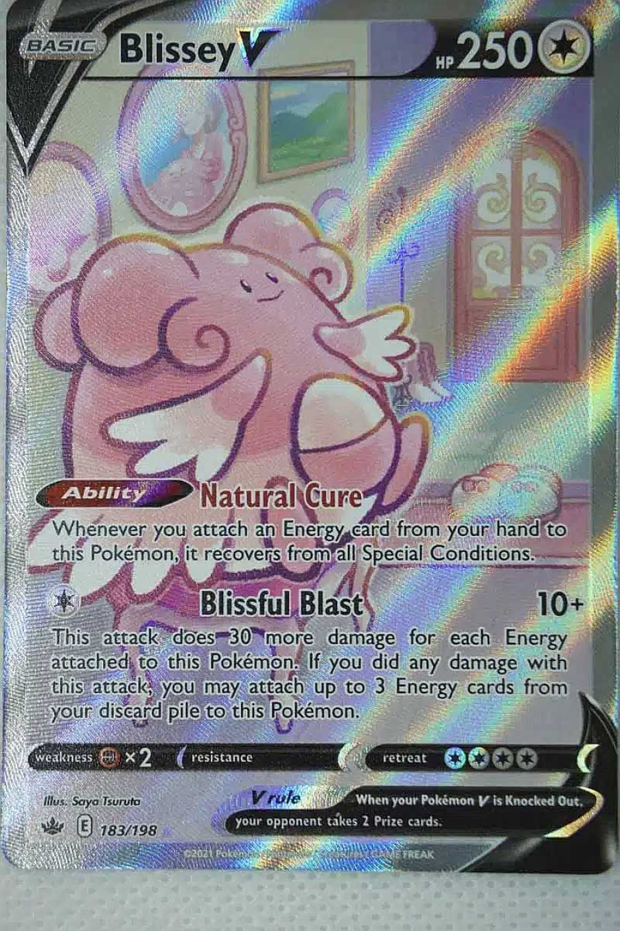 POCKET MONSTER Pokemon Kort | Blissey V 183/198 Full Art