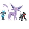 POCKET MONSTER Pokemon Figurer | Espeon Houndour & Riolu Figurer