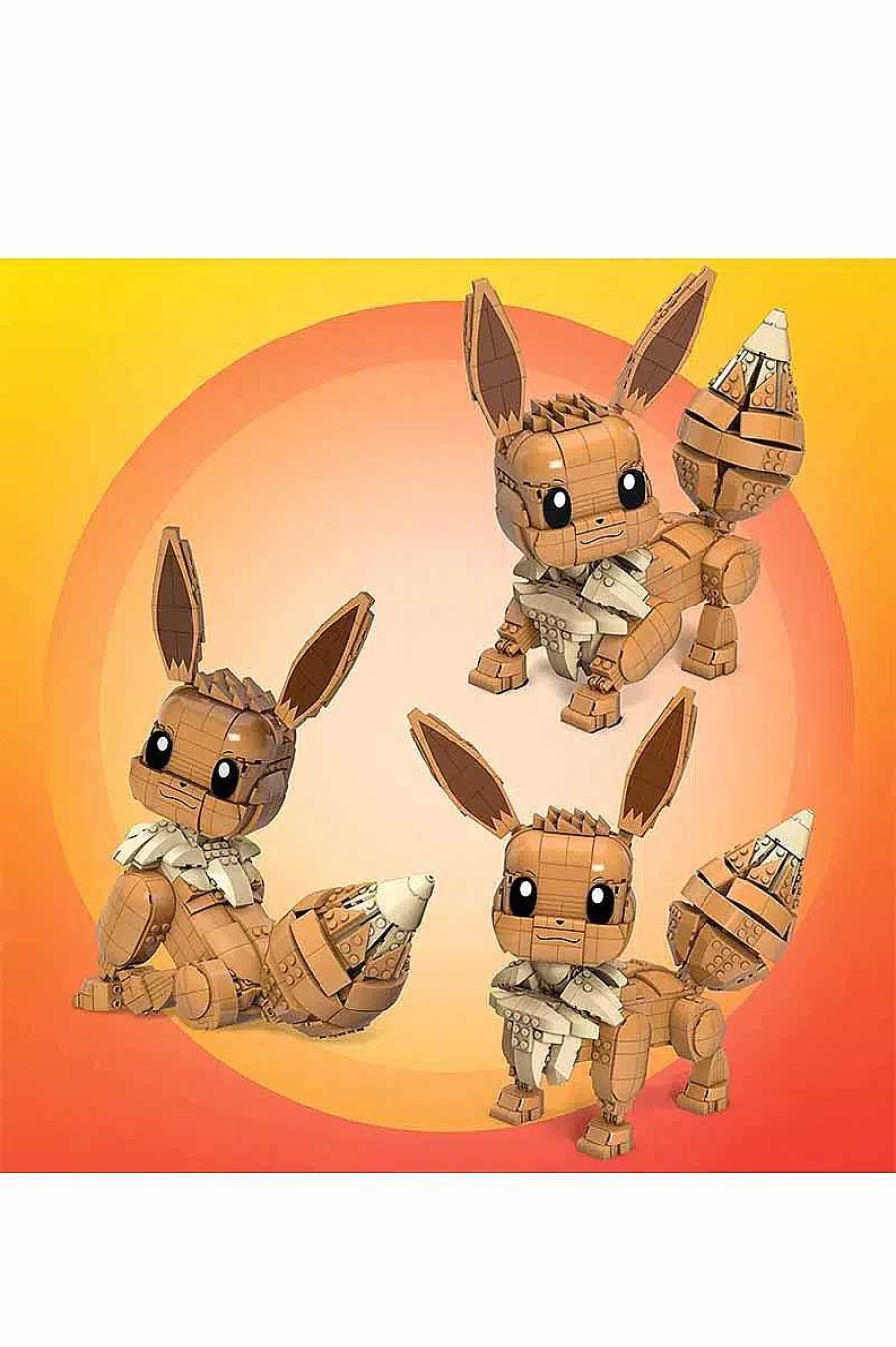 POCKET MONSTER Pokemon Figurer | Kaempe Eevee Mega Construx Figur