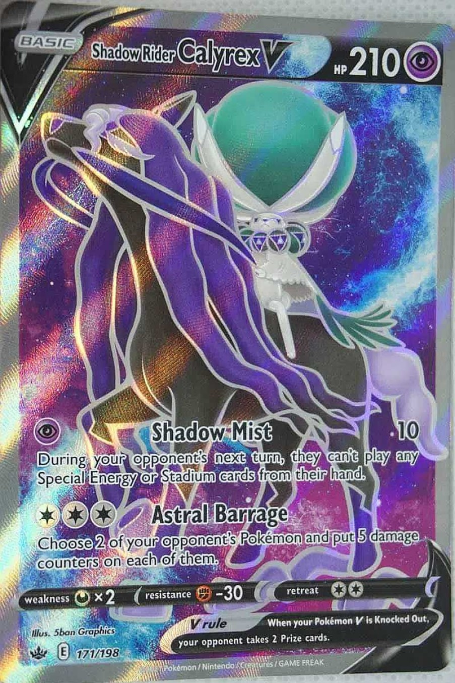 POCKET MONSTER Pokemon Kort | Shadow Rider Calyrex V 171/198 Full Art