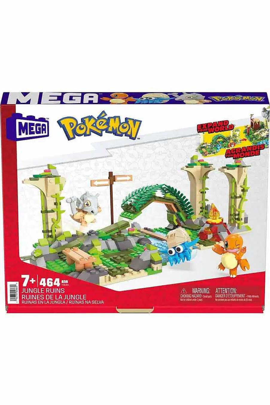 POCKET MONSTER Pokemon Figurer | Forgotten Ruins Mega Construx Byggesaet