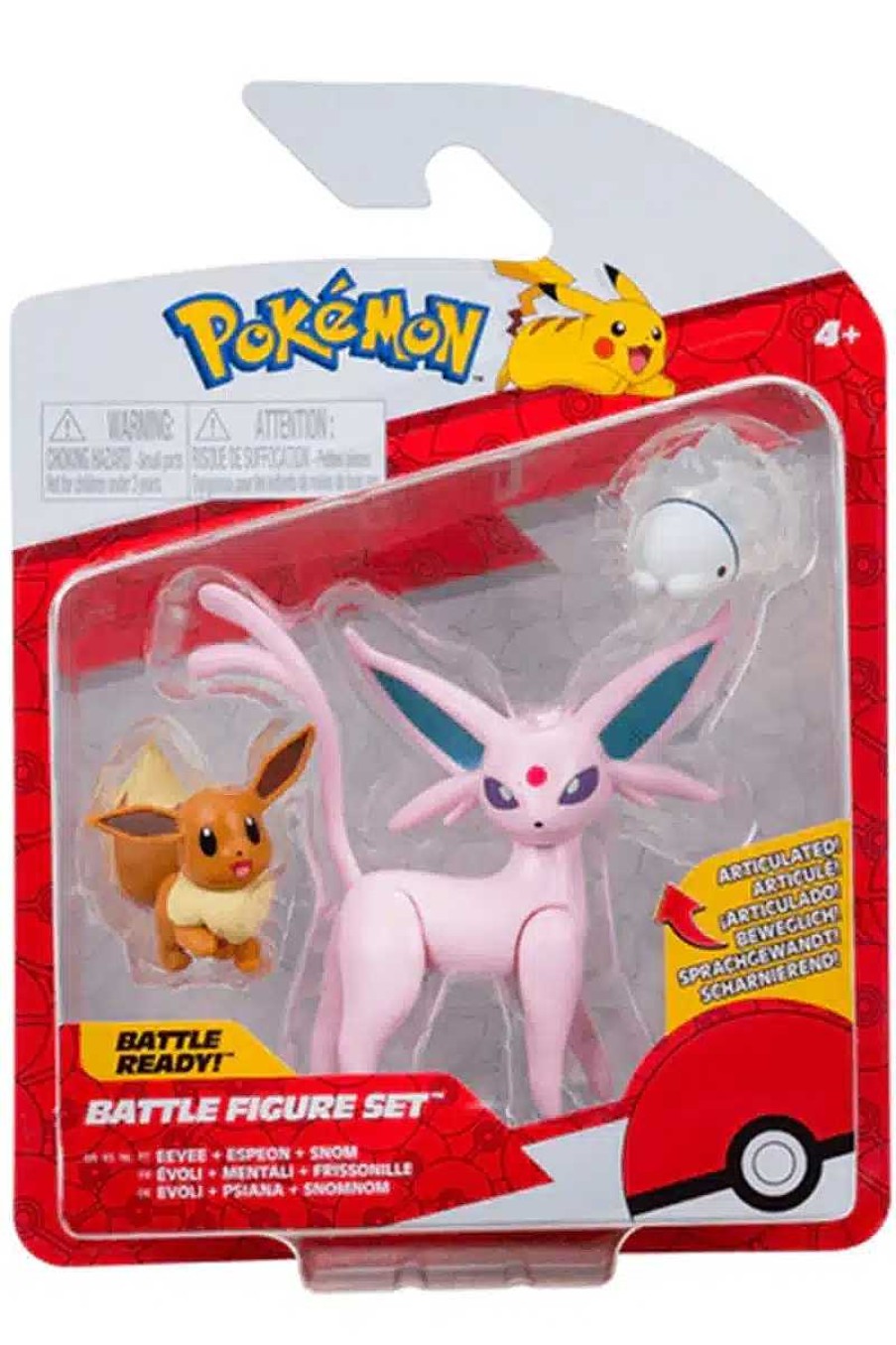 POCKET MONSTER Pokemon Figurer | Espeon, Eevee Og Snom Figurer