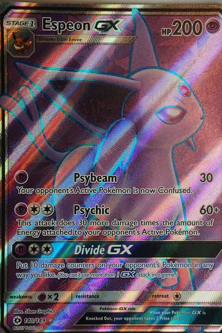 POCKET MONSTER Pokemon Kort | Espeon Gx 140/149 Full Art