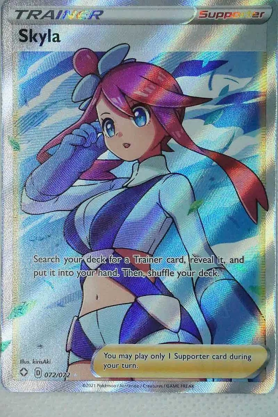 POCKET MONSTER Pokemon Kort | Skyla 72/72 Full Art