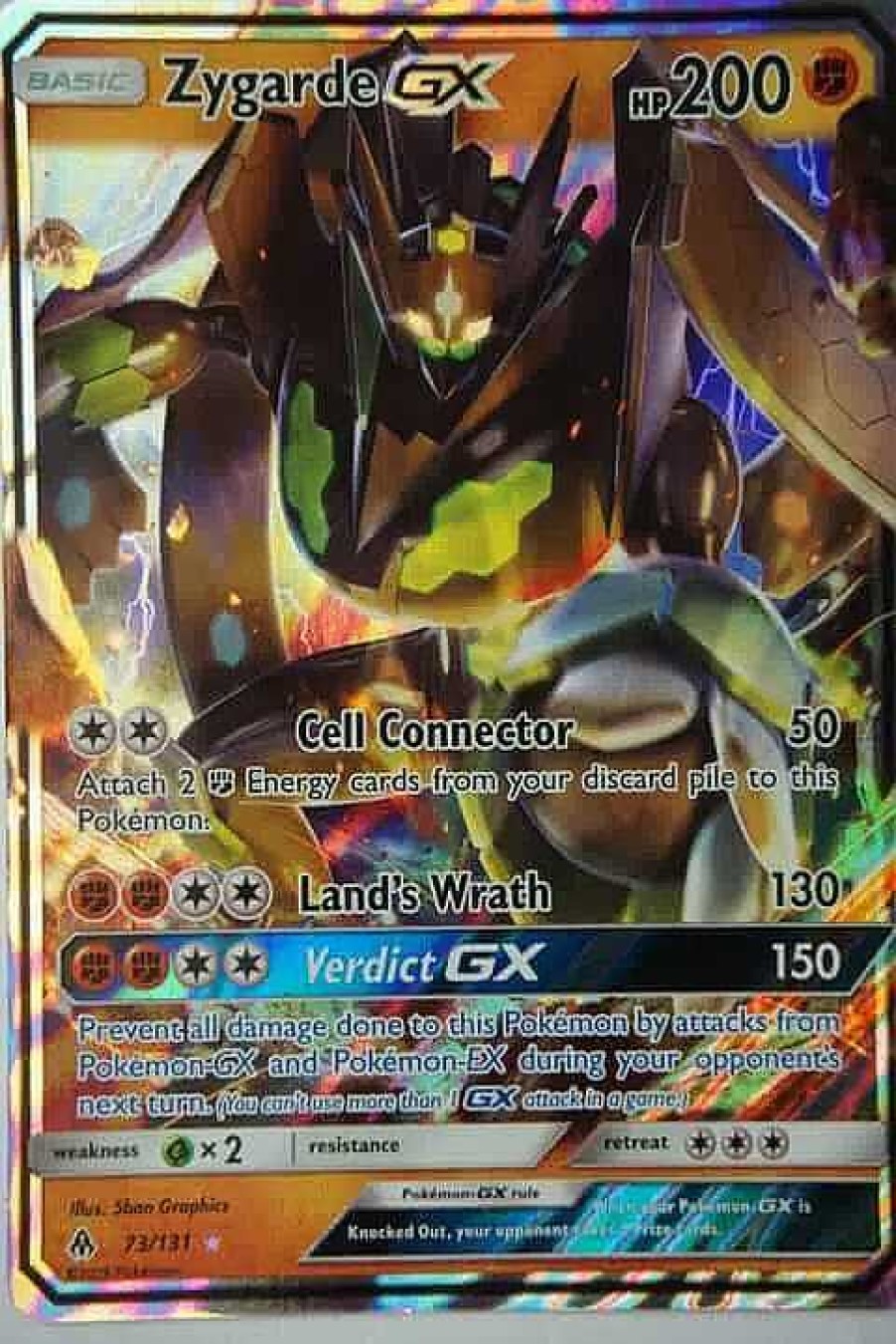 POCKET MONSTER Pokemon Kort | Zygarde Gx 73/131